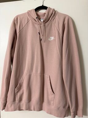 Nike Women's Scoop-Neck Dusty Rose Hoodie